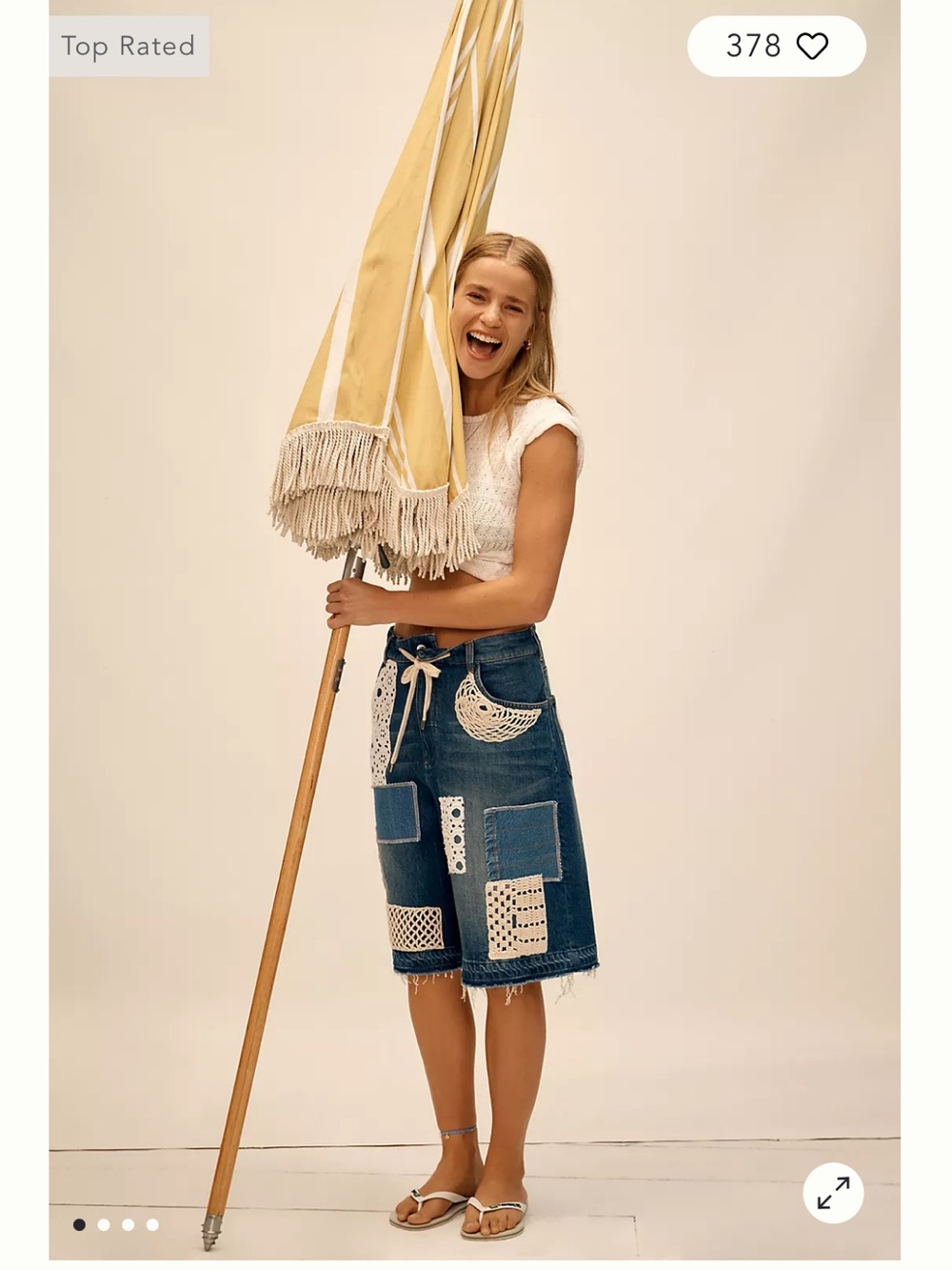 Anthropologie Pilcro Crafted Classic Denim Bermuda Shorts - Picture 4 of 10